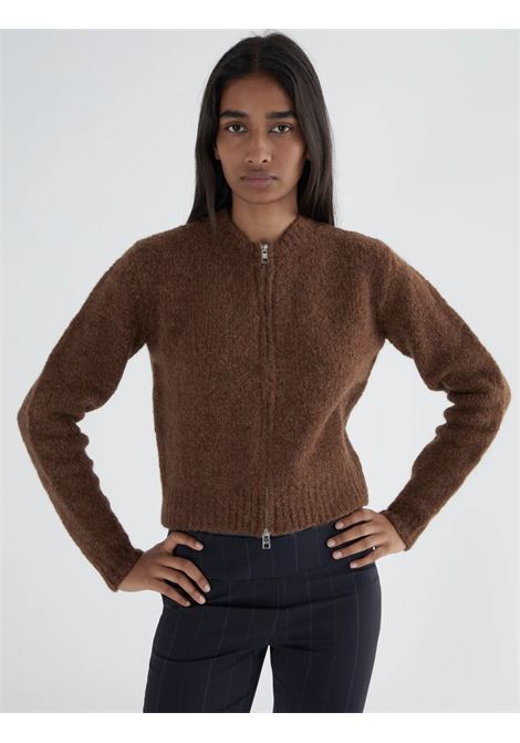 hasta luego zip cardigan woman brown PALOMA WOOL | VJ9004323